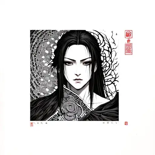 susano half of itachi's Susan tattoo design idea