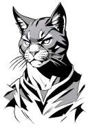 wildcat from Dc comics tattoo design idea