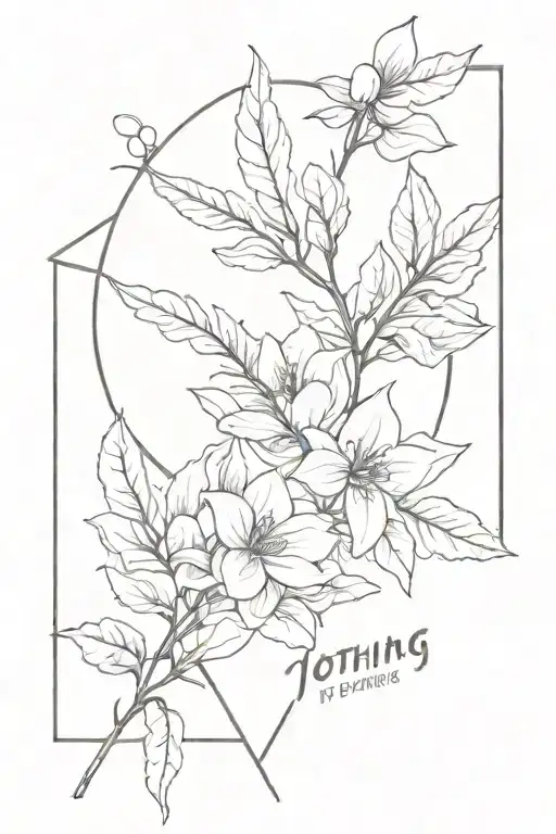 nothing lasts forever tattoo design idea