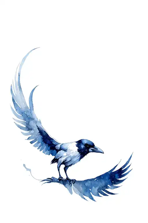 Raven Wing tattoo design idea