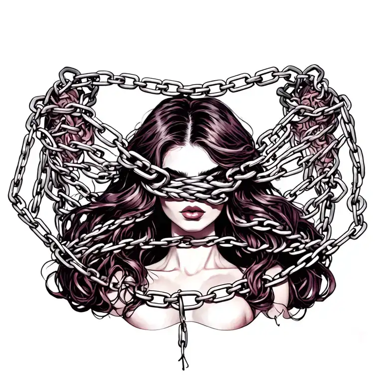 "sissy" "bondage" "chains" "woman" tattoo design idea