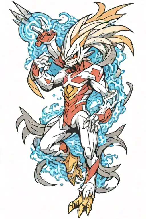 blaziken tattoo design idea