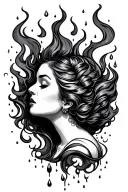 Set Fire to the Rain Adele  tattoo design idea