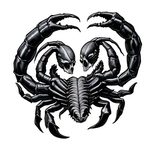 bdsm master and sub, Gemini and scorpio tattoo design idea