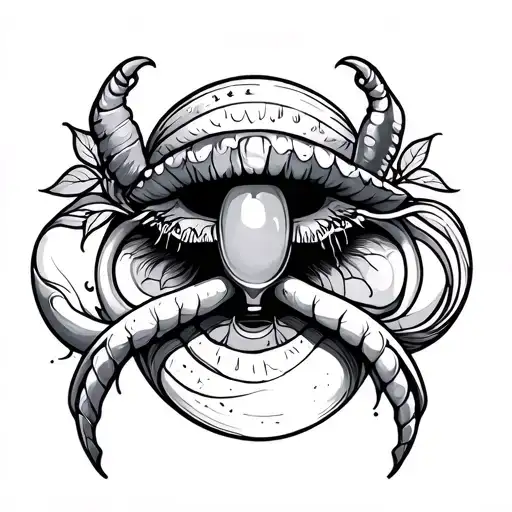 fine line cancer gemini  tattoo tattoo design idea