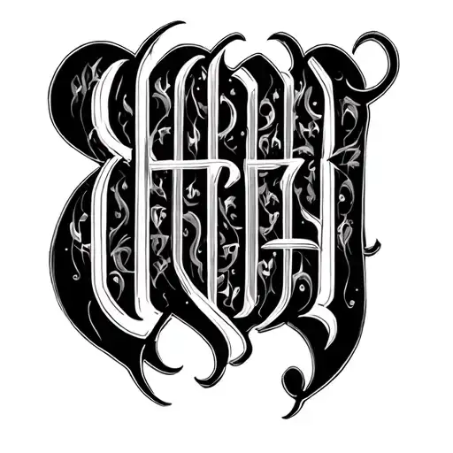 Two Word Ambigram Generator tattoo design idea