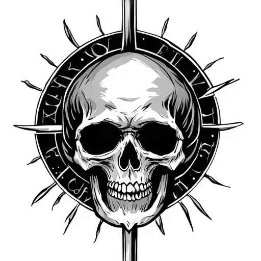 holy death tattoo design idea
