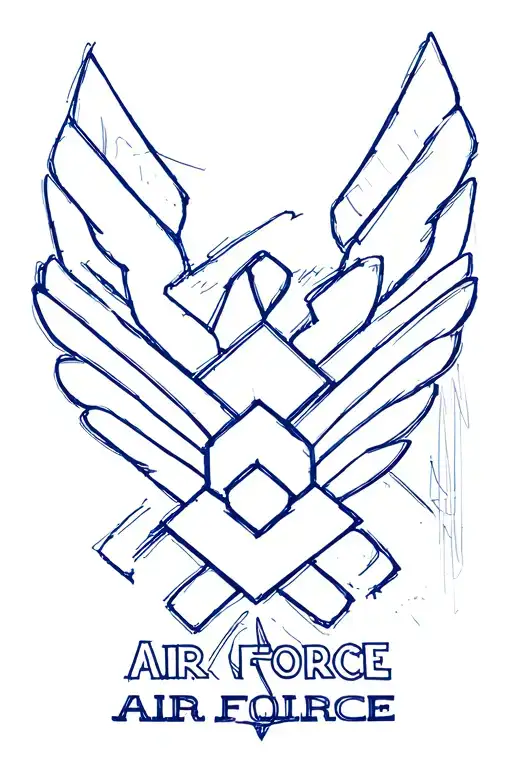 air force logo tattoo design idea