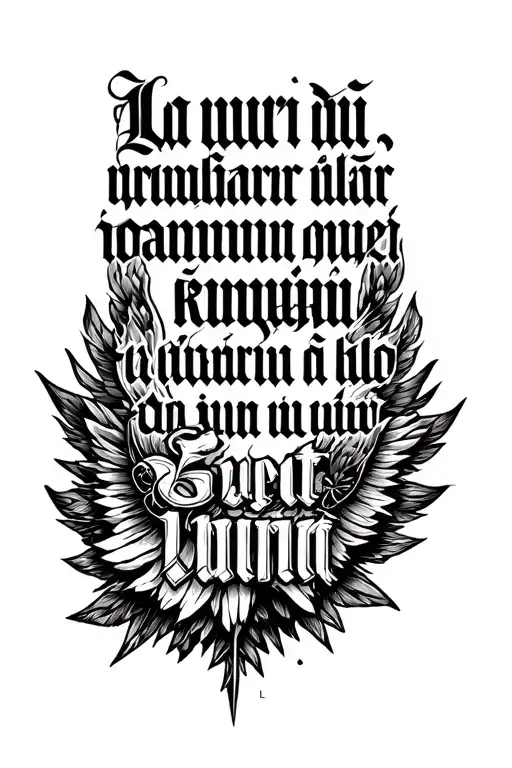 latin quote tattoo design idea