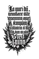 latin quote tattoo design idea