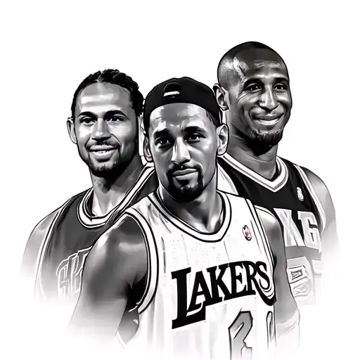 favorite sports stars - Kobe Bryant, Sabrina Ionescu, Ken Griffey Jr, Dave Blaney, Tyrann Mathieu tattoo design idea