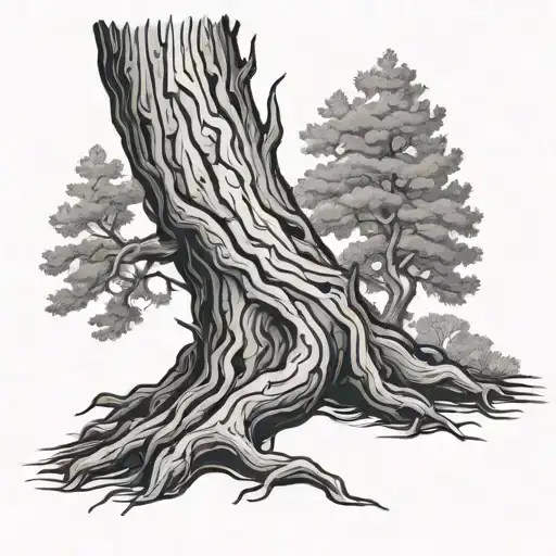 Tree Bark tattoo design idea
