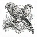 kestrel tattoo design idea