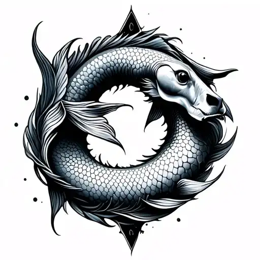 Pisces cancer taurus tattoo design idea