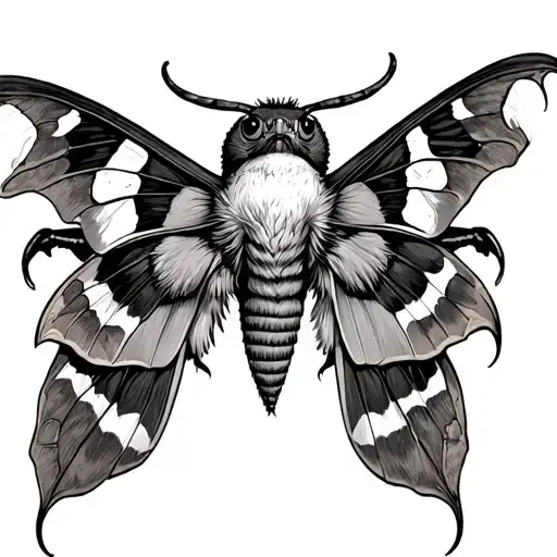 deaths head hawk moth tattoo tattoo design idea