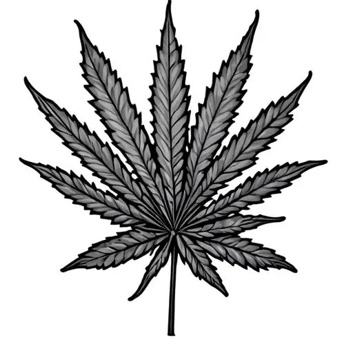 420 friendly Call tattoo design idea
