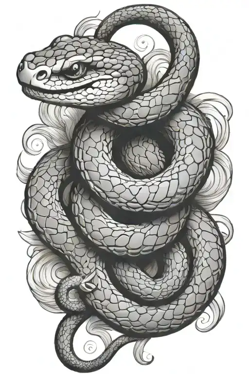 japanese style snake tattoo tattoo design idea