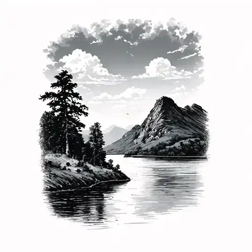 Lake District tattoo design idea