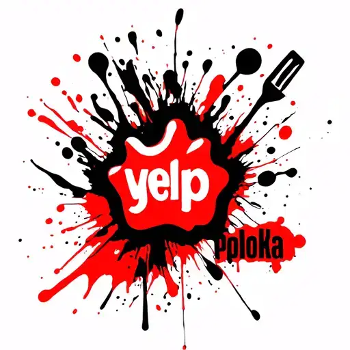 food and the word "yelp" tattoo design idea