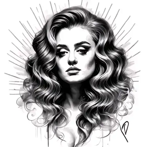 Ideas from the singer adele  tattoo design idea