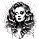 Ideas from the singer adele  tattoo design idea