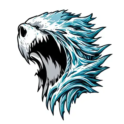 glacier tattoo design idea