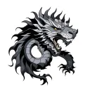 Leo Dragon tattoo design idea