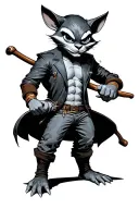 sly cooper cane tattoo design idea