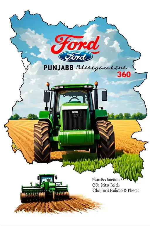 ford 3600 tractor plowing punjab map punjab fields egale tattoo design idea