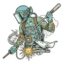 window washing culinary arts LSD life experience DNA tattoo design idea