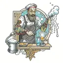 window washing culinary arts LSD life experience DNA tattoo design idea