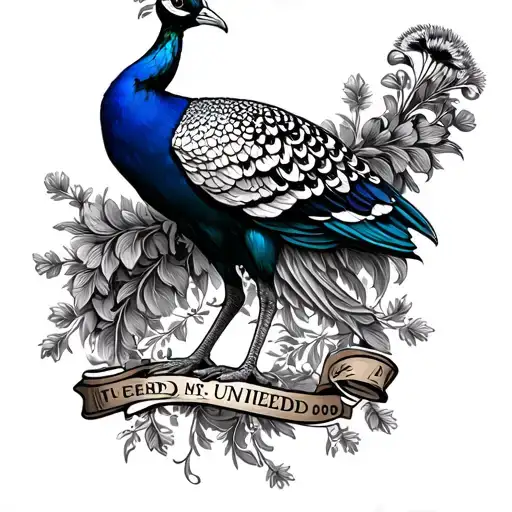 Leeds United Peacock tattoo design idea