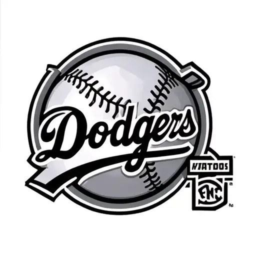 dodgers logo tattoo design idea
