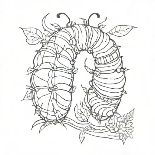 the very hungry caterpillar  tattoo design idea