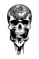 skull tattoo design idea