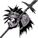 Igbo warrior tattoo design idea