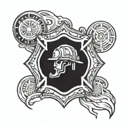 taxi firefighter  tattoo design idea