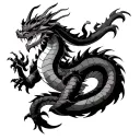shenron dragon ball z tattoo design idea