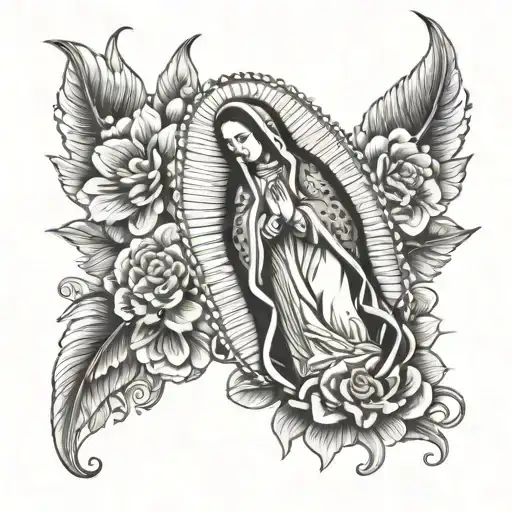 Virgin of Guadalupe tattoo design idea