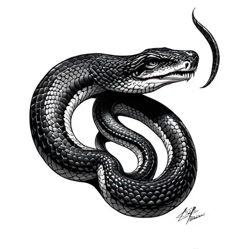 Andrew Tate Snake tattoo design idea