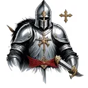Knight Templar tattoo design idea