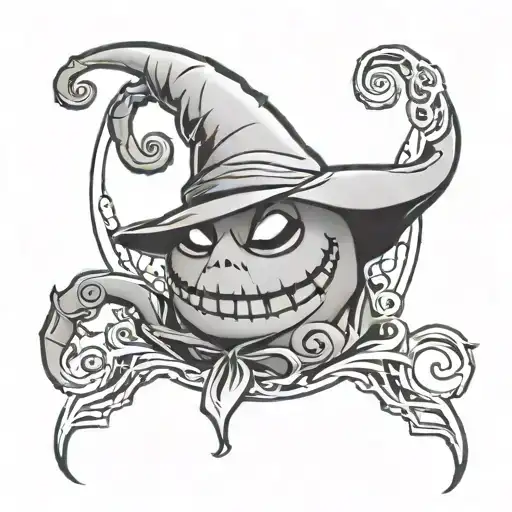 nightmare before Christmas oogie boogie tattoo design idea