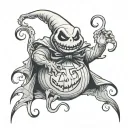 nightmare before Christmas oogie boogie tattoo design idea