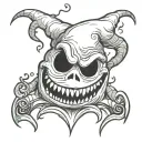 nightmare before Christmas oogie boogie tattoo design idea