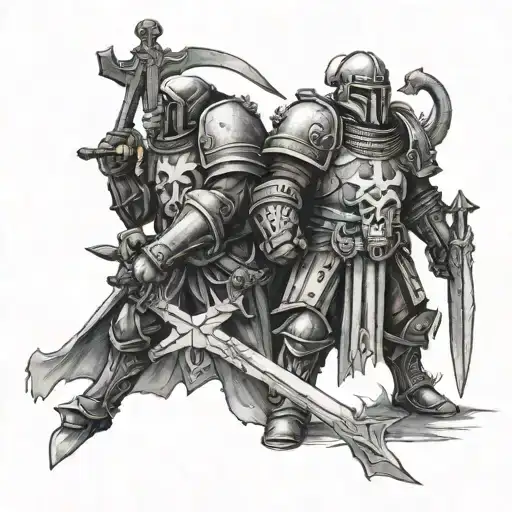 black templars tattoo design idea