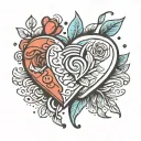 heartbreak tattoo design idea
