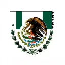 Mexican Flag tattoo design idea