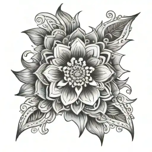 a tattoo that represents the loss of my little sister with a mandala style tattoo design idea