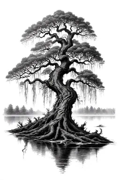willow tree storm gustave dore tattoo design idea