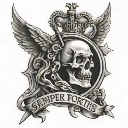 Semper Fortis tattoo design idea